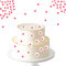 Gleevio Tortendeko Blumen Essbar,100 Stück Essbare Blumen Deko Torte,Cupcake Topper Blumen,Essbare Blüten Tortendeko,Kirschblüten Kuchen Deko Blumen,Esspapier Blumen für Torte Geburtstag Hochzeit