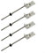 ZiStarlilife Lot de 4 vis M10 réglables pour panneau solaire 200/250 mm avec support en L pour montage de système photovoltaïque sur toits métalliques ondulés (250 mm)