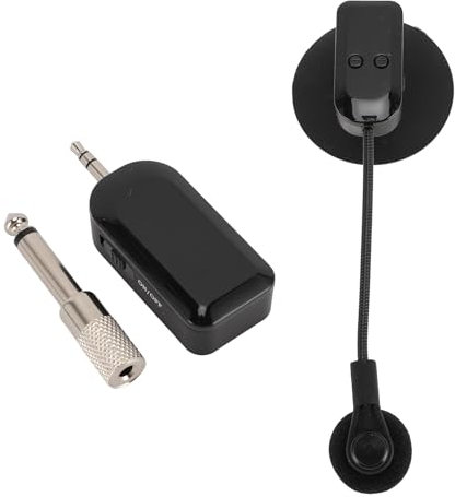 Saluaqui 2,4G Drahtloses Instrument -Mikrofonsystem für Gitarren Violin Akkordeon -Cello mit Einstellbarer Tonabnehmer und HiFi Klangqualität Ideal für Bühnenaufführungen und Aufnahmen