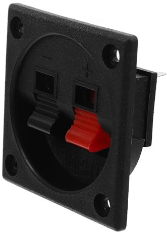 DIYEAH Connettori per Altoparlanti Doppio Morsettiera Compatta per Impianti Audio Facile Installazione e Polarity per Casse Acustiche e Subwoofer