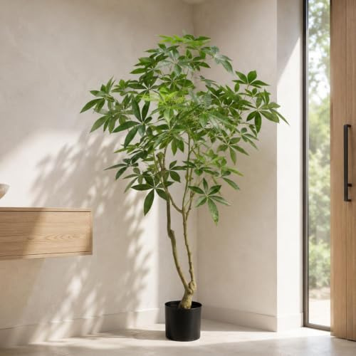 Artificial Money Tree Pachira Realistic Faux Plant