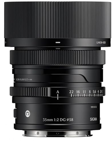SIGMA Objectif 35mm f/2 DG Noir Contemporary Compatible con Sony E