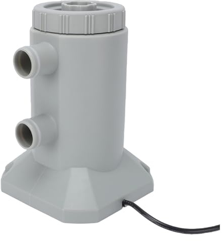 Jiawu Pompe de Filtre de Piscine Hors Sol 530 GPH, Pompe de Filtre à Cartouche avec Tuyaux et Connecteur, Conception Anti-Fuite pour Piscines Petites à Moyennes, Facile à Utiliser (2#)