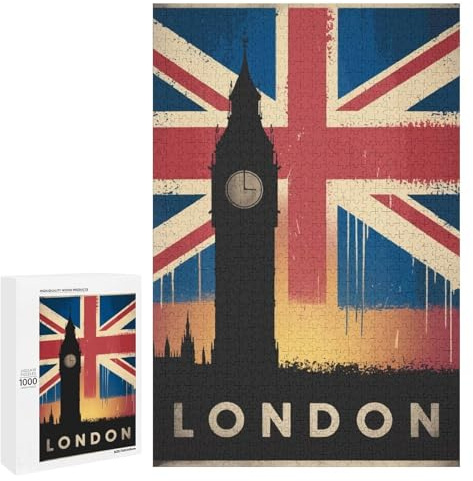 Jigsaw Puzzle for Adults 1000 PCS London Skyline Jigsaw for Adults Anti-Stress Toys Enhance Memory Birthday And Unique Gifts 1000 PCS