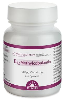 Dr. Jacob's B12 Methylcobalamin I das reinste Vitamin B12 I hochdosiert
