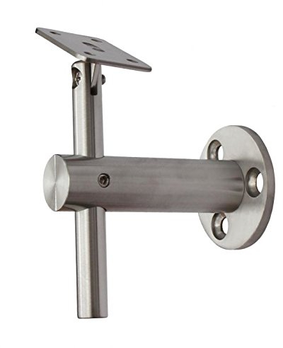 Edelstahl Handlaufträger Handlaufhalter Handlauf Wandhalter Holz Geländer (Für Geländertyp Flach, Stil 1)