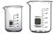 Rocwing Boro 3.3 Glass Graduated Measuring Beaker for Lab or Kitchen (50ml+100ml)