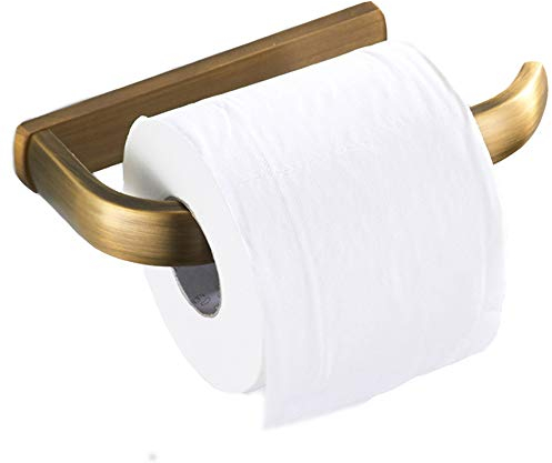 Kaxich Toilettenpapierhalter Antik Messing Papierhalter Klopapierhalter Retro Kupfer Wandmontage Klorollenhalter Wandhalter für Küche und Badzimmer WC