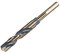 sourcing map Reduced Shank Twist Drill Bits 15mm Black Nitride & Gold Titanium Coated High Speed Steel 4341 with 10mm Shank for Stainless Steel Alloy Metal Plastic Wood