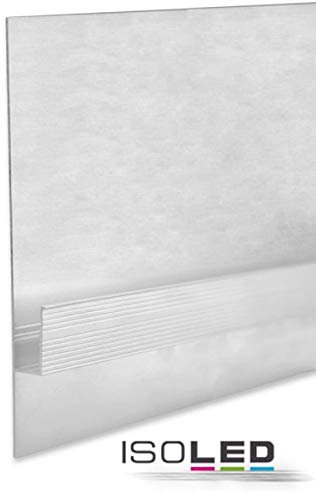 ISOLED LED-Trockenbauprofil Schattenfuge/Shadow Gap 80, Weiß, 200cm, Für max. 11mm LED-Streifen