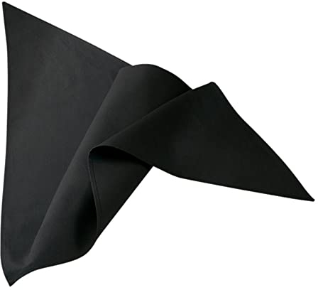 EXNER Hals-Tuch, Schal, Küchen-Krawatte, für Koch, Bäcker, Konditor, Küche, Gastronomie, B 115 x L 75cm x L 75cm, Baumwoll-Mischgewebe, Farbe schwarz