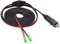 AAOTOKK 12V Zigarettenanzünder Stecker Kabel mit LED Licht,16AWG und 10A Ersatz Zigarettenanzünder Stecker Adapter mit Sicherung auf 4mm Schnittstellenleitung mit Schalter(3Meter/10Fuß Leads)