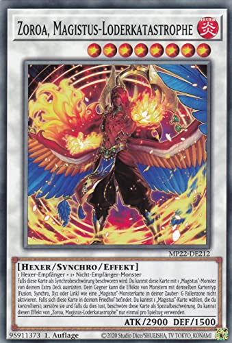MP22-DE212 - Zoroa, Magistus-Loderkatastrophe - Common - Deutsch - 1. Auflage - im Set mit Ultrapro Toploader - Yugioh