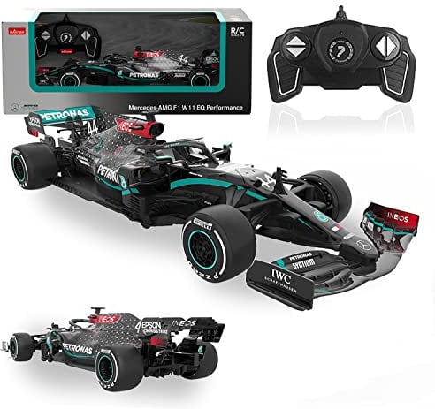 D.A.Y. Republic Licensed RC Mercedes-AMG F1 W11 EQ Performance Remote Control Car, 1:18 Scale,10mph Top Speed Electric Sports Car, Racing Hobby Toy Car, for Boys and Girls, Adults and Children, Black