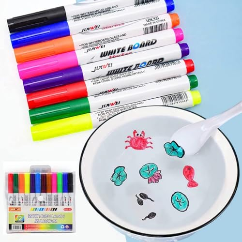Szaerfa 12PCS Magical Watercolor Pens for Kids, Floating Watercolor Pens, Multicolor, Kid, Ambidextrous, Watercolor Pencil, Writing, Drawing, Painting
