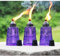 Seraphic Antorchas de mesa de citronela para patio al aire libre, antorcha de cristal decorativa de 16 onzas, velas de citronela para terraza exterior, jardín, fiestas, juego de 3, morado