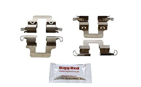 Bigg Red - Brake Caliper Pad Fitting Kit - Rear Left & Right - Fits Solid Brake Discs and TRW Brake Calipers - Compatible with Selected Models