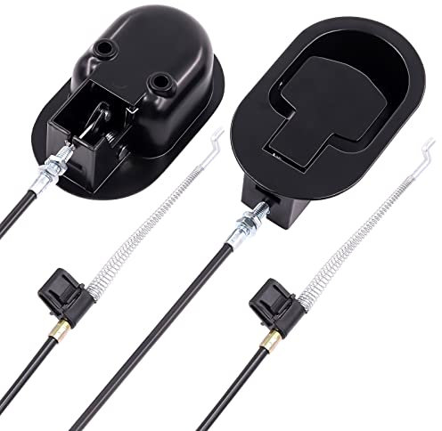 Swpeet 4Pcs Metall Recliner Griff Ersatzteile mit Kabel, Universal Sofa Stuhl Recliner Release Pull Griff Ersatzteile mit Halteclips und Recliner Pull Kabel für Möbel Sofa