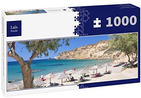 Lais Puzzle Triopetra Strand auf der Insel Kreta, Panorama 1000 Teile Panorama