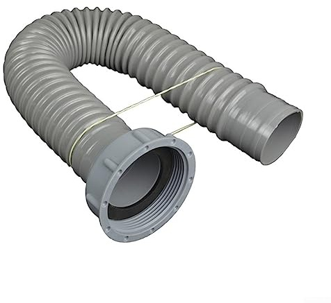 ZYWUOY Abflussrohr für Küchenspüle, 60 cm, PP + PVC, Flexibler Ablaufschlauch, geeignet für Küche und Bad, Behälter, Drainage, Wasserrohr Verlängerter Ablaufschlauch mit einem Schlitz für Waschbecken