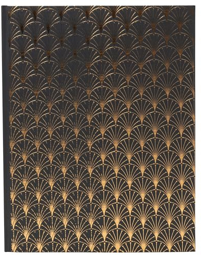 Exacompta - Ref. 47985E -1 NeoDeco Gästebuch – Hochzeitsbuch zum Geburtstag – großes vertikales Format 27 x 22 cm – Deckel mit Glanzeffekt – goldfarbener Rücken – 100 weiße Seiten einfarbig – Farbe: