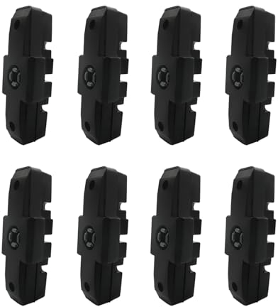 BuxiuGK 8 Stück(4 Paar) Bremsschuhe Fahrrad Magura 50mm,Bremsbeläge Fahrrad Schwarz Hs11/ Hs22/ Hs24/ Hs33 Hohe Bremsleistung,Bremsbelag für Fydraulische Felgenbremse