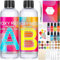 VIPNAJI Epoxidharz Set Anfänger 512 ml Harz Gießen Set, 1:1 Verhältnis Epoxy Resin Glasklar, Kristallklares Epoxy Gießharz mit Epoxidharz,Farben,Glitzer,für Schmuckherstellung Schlüsselanhänger