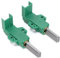 Lot de 2 supports de balais de charbon pour machine à laver 371202405, 371202407, 371202410 (12,5 x 5 x 35 mm) compatible avec Beko WM6167S WM74135W WMA767S