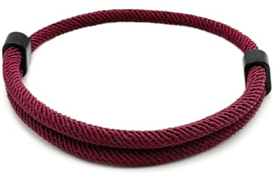 EVEMATE Bracelet paracorde fait de corde à voile en nylon | Bande de marin surfeur réglable | Pour les loisirs, le sport et la vie quotidienne (Violet)