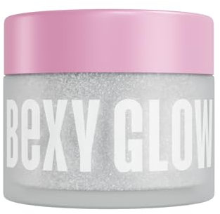 BEXY GLOW Cover Acrylic Powder Icy White Shimmer - 1oz White Core Professional Nail Extension Core French Manicure