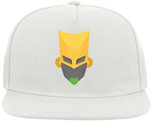 Atspauda Anime 88 Snapback Flat Visor Cotton Blend Cap White, weiß, Einheitsgröße