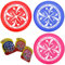 SRV Hub 3Pcs Soft Flying Disc Set, Easy to Catch Lightweight Flying Frisbee Dog Toy, Foldable Skimmers Kids Adults Outdoor Fun Play Activity, Soft flying disc frisbee 18cm