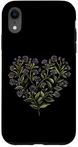 iPhone XR Anise Hyssop Flower Girl Heart For Valentine's Day Plant Mom Case