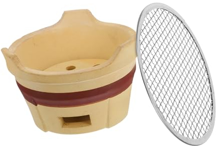 ORFOFE Estufa De Barbacoa Portátil De Estufa De Barro Para Uso Al Aire Para Cocinar Carne Vegetal Quemador De Parrilla