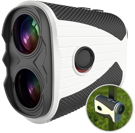 Telemetro da golf con ingrandimento 7x, telemetro laser da 1200 metri con compensazione della pendenza, vibrazione Flag-Lock e batteria ricaricabile, ideale per golfisti, caccia e attività all'aperto