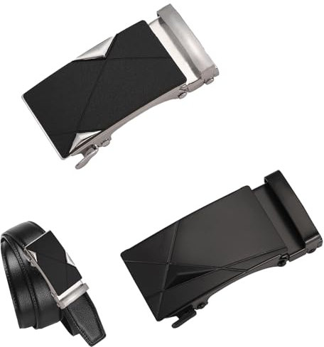 CALLYSONIC Gürtelschnalle Herren, Schwarz Gürtelschnalle 40mm, Ersatz Gürtelschnalle, Ratsche Automatik Gürtelschnallen, Belt Buckle, Herren Gürtel Zubehör