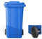 BESTXH Azul,100L, Contenedor De Basura con Ruedas para Exteriores, Contenedor De Basura con Tapa, Contenedor De Basura Comercial Residencial, Contenedor De Basura Grande De Alta