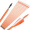wolfman 30 Zoll Carbonpfeile für Bogenschießen Farbig Spine 500 Pfeile Carbon Zielpfeile Jagdpfeile mit 4 Zoll Federn Pfeile für Recurvebogen Compoundbogen (Orange)