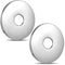 Ymapinc 2PCS Shower Arm Flange, 80mm/3.15 OD Escutcheon Plate, 21mm/0.83 Dia Round Plumbing Cover Plates, Stainless Steel Shower Head Cover Plate Plumbing Cover Plates (Silver)