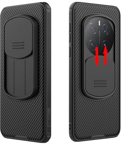 teroxa Custodia per Honor Magic 7 Pro con copertura per fotocamera, airbag con angoli, antiurto, protettiva, custodia protettiva per obiettivo, custodia Magic7 Pro (nero)