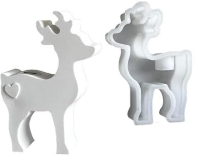 Weihnachtselch-Silikonformen, 3D-Weihnachts-Hirsch, handgefertigte Kerzenherstellung, Thema, Aro-Kuchen, Weihnachtsform für Fondantharz