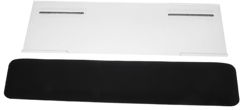 DIKACA Stylish Ergonomic Keyboard Riser with Wrist Support and Mouse Pad Adjustable Double Keyboard Stand for Enhanced Comfort Ideal for Gaming and Office Use