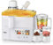 Exprimidor y licuadora 4 en 1, exprimidor de prensa en frío de 1,8 l for frutas y verduras, extractor y licuadora de jugo de cítricos eléctrico de 800 W, licuadora for batidos de limón, naranja, lima