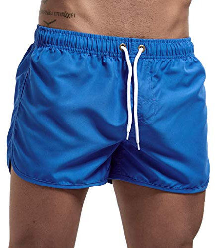 Herren-Shorts, 10,2 cm, schnelltrocknend, leicht, Workout, Sweat-Shorts, Fitnessstudio, schmale Passform, Badehose, Hawaii, athletisch, Strand, Boardshorts, Kordelzug, elastische Taille, Badeanzüge
