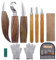 Wood Carving Tools Kit,10PCS Wood Whittling Kit for Beginners, Includes 6PCS Whittling Tools, Gloves, Roll Bag,Sharpener for Widdling Kit