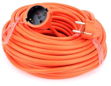 Verlängerungskabel für den Außenbereich, 30 m, 3 Steckdosen, 1,5 mm², ideal für den Einsatz im Garten, robust und langlebig, mehrere Geräte