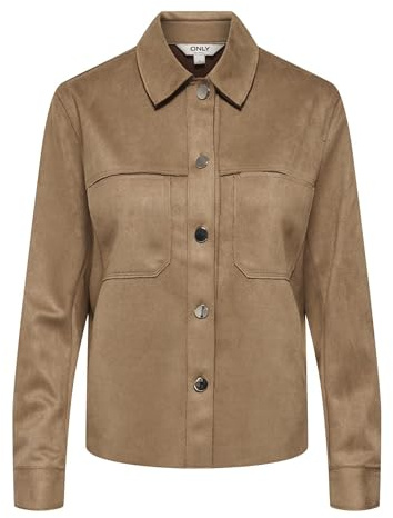 Onlmira L/S Faux Suede Shirt PNT Noos