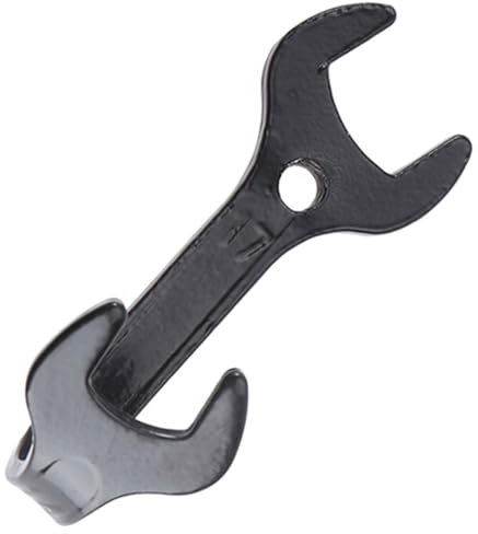 Ipetboom Gancho de Pared Vintage de Hierro Industrial para Colgar Ropa Sombreros y Toallas Instalación Puertas y Paredes Color Negro