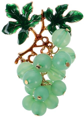 Yardenfun Traubenbrosche Mit Strass Anstecknadel Für Damen Kreative Obst Brosche Emaille Pin 2.36X1.69In Vielseitiges Accessoire Für Kleidung Schals Rucksäcke Und Weihnachtsdekoration