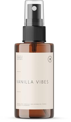 BOHORIA® Haarparfum Vanilla Vibes 100ml - Hair Perfume mit karamellisierter Vanille, Tonkabohne & gerösteter Macadamia - vegane Formel, für alle Haartypen geeignet (100 ml, Vanilla Vibes)
